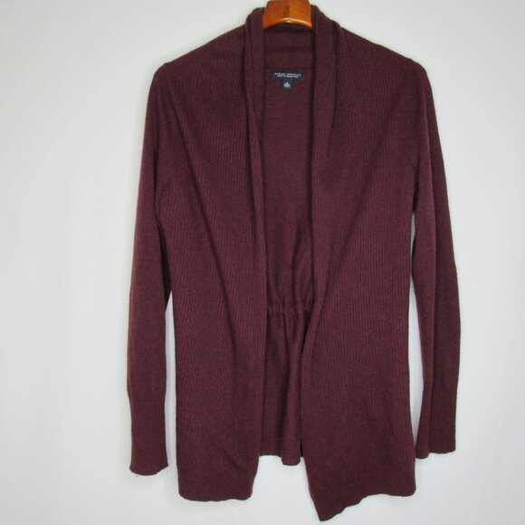 Banana Republic Burgundy Red Tie Back Cardigan Sweater Women's M Medium - Picture 7 of 9